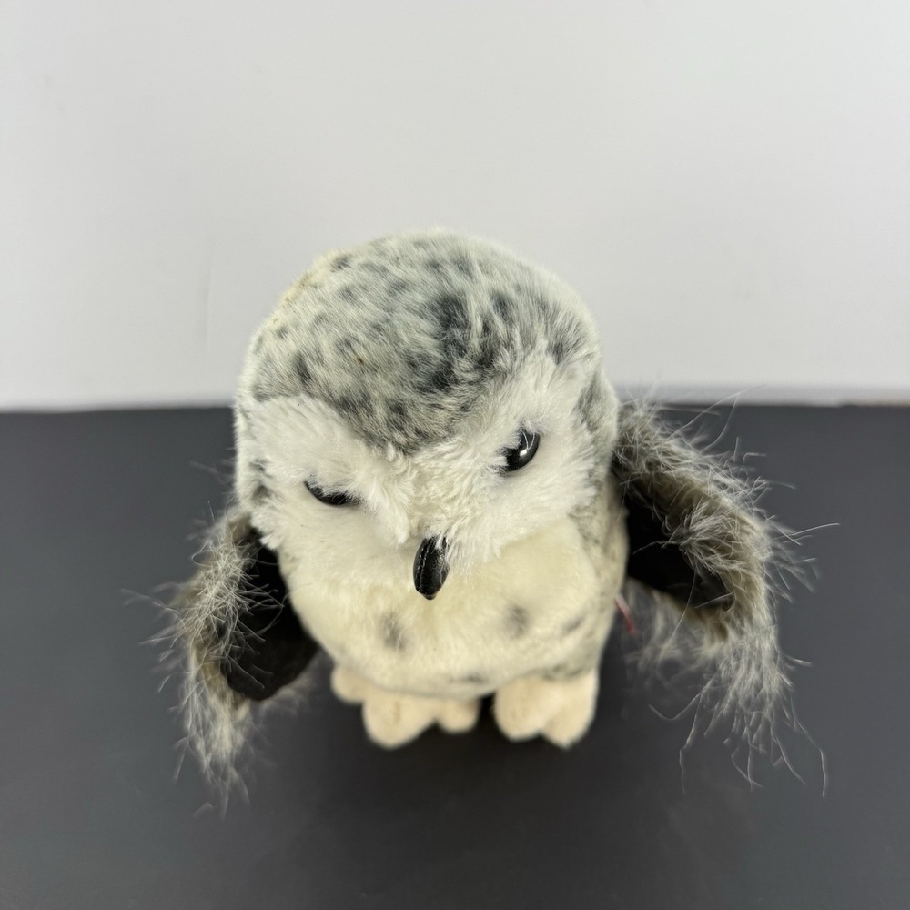 Douglas Cuddle Toy Crescent Silver Owl 11" Inch Plush - Picture 2 of 12